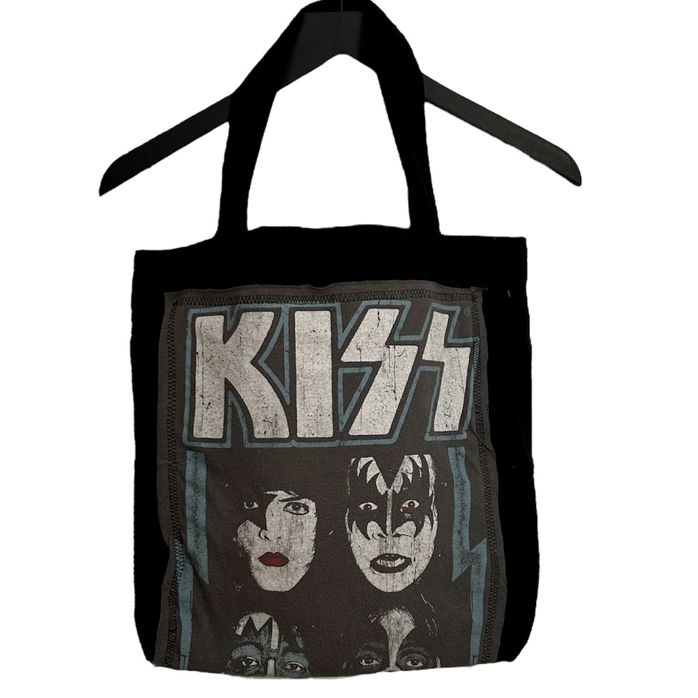 KISS canvas tote bag custom ONE OF A KIND creation by Rachelle